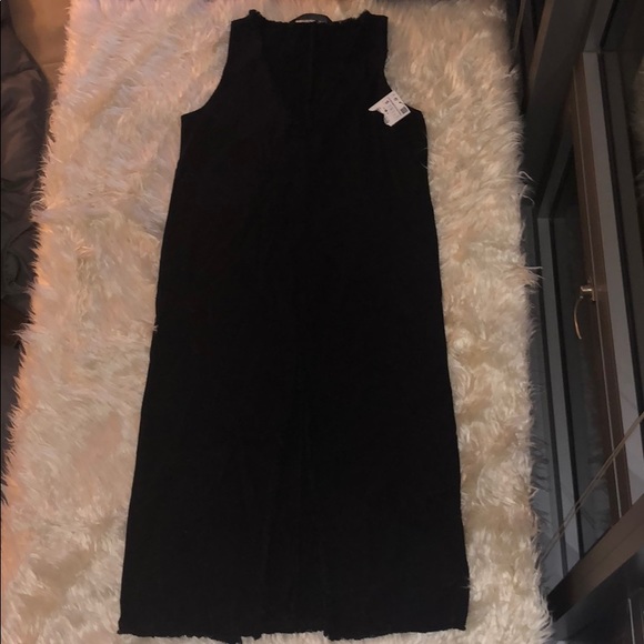 Zara Dresses & Skirts - Zara black denim dress - cute & fashionable! NWT!